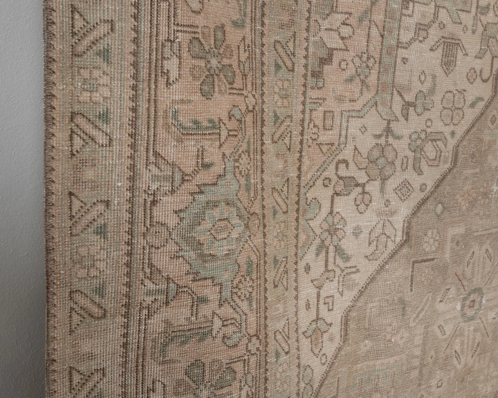 Beige Turkish Oushak Rug 8' 2" x 11' 4" Hand-Knotted | No. VR62908