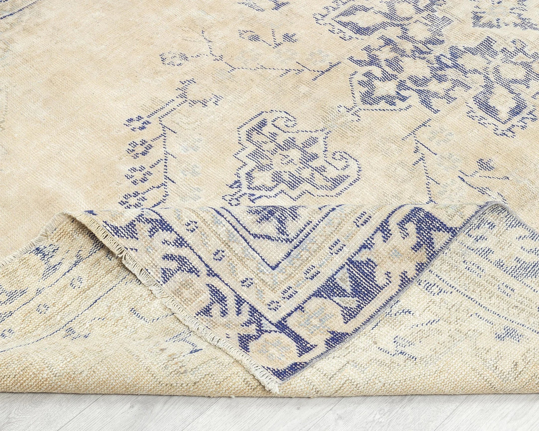 Neutral Oushak Rug 5' 9" x 8' 11" | No. VR62908