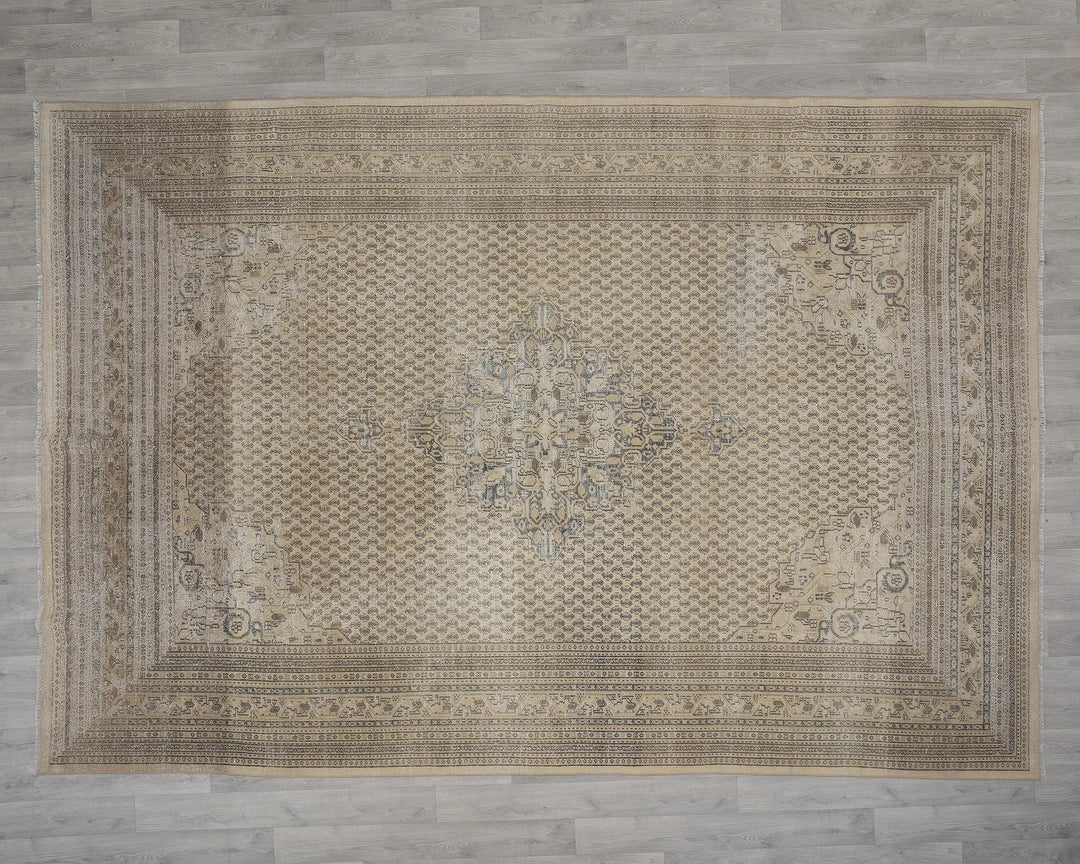 Multicolor Turkish Oushak Rug 7' x 11' Hand-Knotted view 9