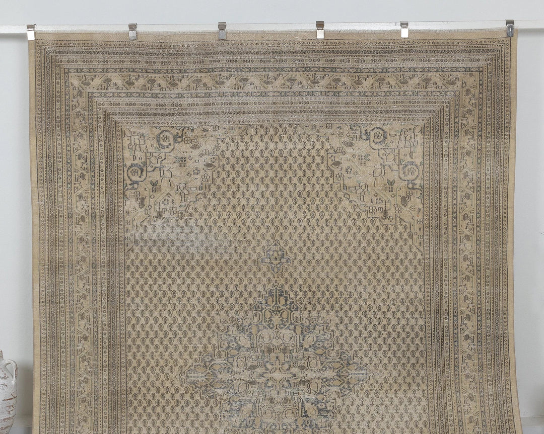 Multicolor Turkish Oushak Rug 7' x 11' Hand-Knotted view