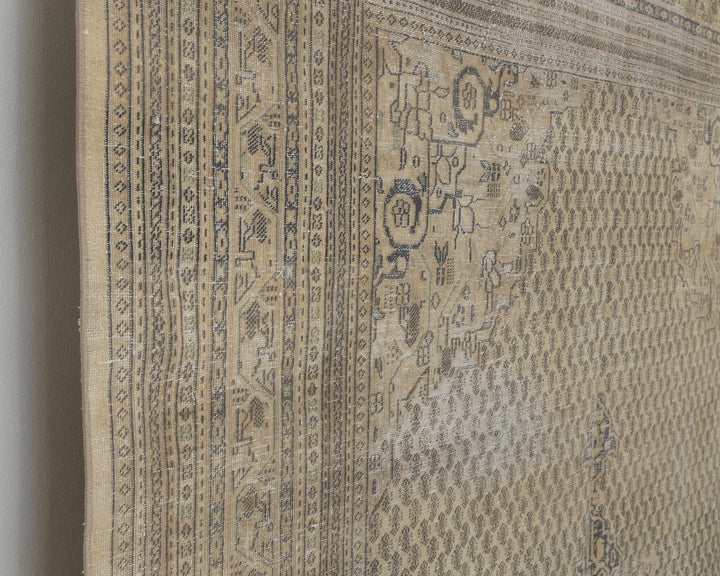 Multicolor Turkish Oushak Rug 7' x 11' Hand-Knotted close-up