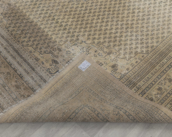 Multicolor Turkish Oushak Rug 7' x 11' Hand-Knotted texture