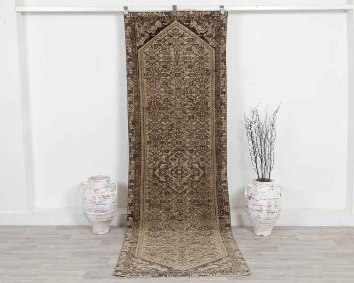 Multicolor Turkish Oushak Rug 3' 2" x 9' 8" Hand-Knotted | No. VR62970