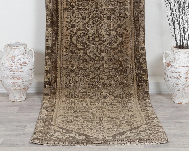 Multicolor Turkish Oushak Rug 3' 2" x 9' 8" Hand-Knotted | No. VR62970