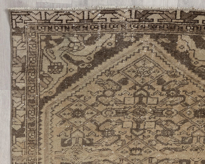 Multicolor Turkish Oushak Rug 3' 2" x 9' 8" Hand-Knotted | No. VR62970