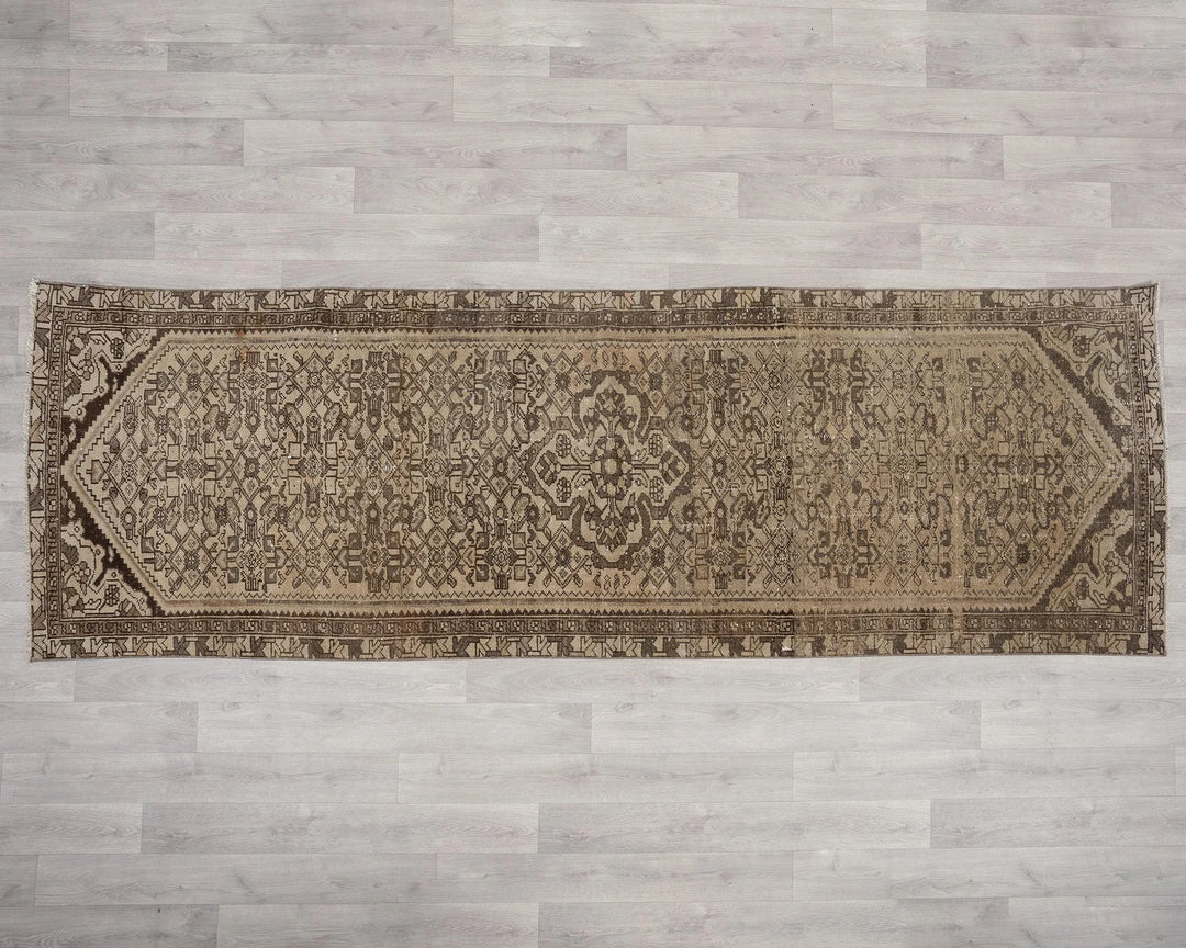 Multicolor Turkish Oushak Rug 3' 2" x 9' 8" Hand-Knotted | No. VR62970