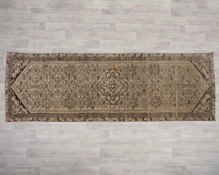 Multicolor Turkish Oushak Rug 3' 2" x 9' 8" Hand-Knotted | No. VR62970