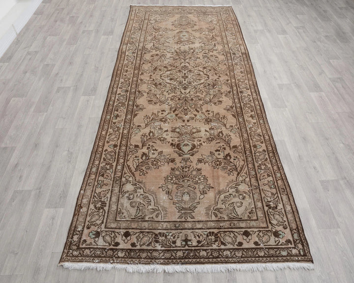 Multicolor Turkish Oushak Rug 4' 5" x 10' 1" Hand-Knotted | No. VR63020