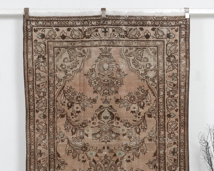 Multicolor Turkish Oushak Rug 4' 5" x 10' 1" Hand-Knotted | No. VR63020