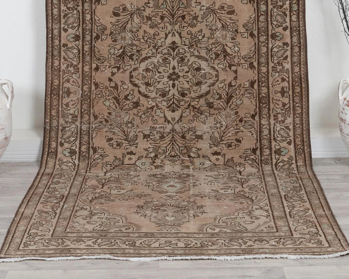 Multicolor Turkish Oushak Rug 4' 5" x 10' 1" Hand-Knotted | No. VR63020