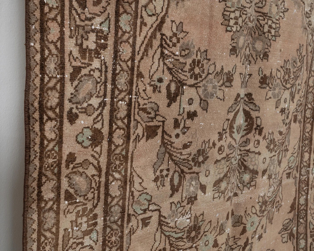 Multicolor Turkish Oushak Rug 4' 5" x 10' 1" Hand-Knotted | No. VR63020