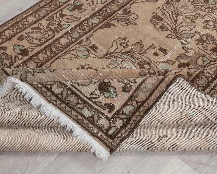 Multicolor Turkish Oushak Rug 4' 5" x 10' 1" Hand-Knotted | No. VR63020