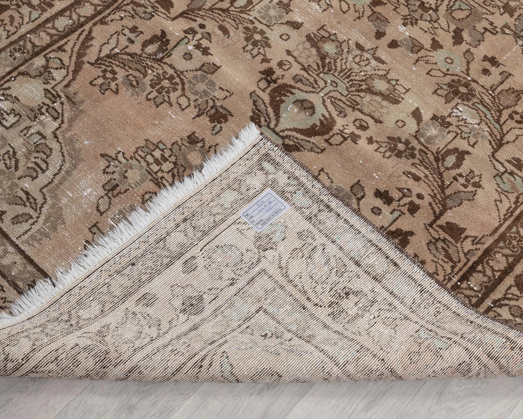 Multicolor Turkish Oushak Rug 4' 5" x 10' 1" Hand-Knotted | No. VR63020