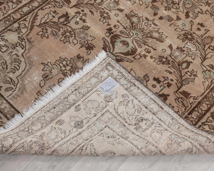 Multicolor Turkish Oushak Rug 4' 5" x 10' 1" Hand-Knotted | No. VR63020