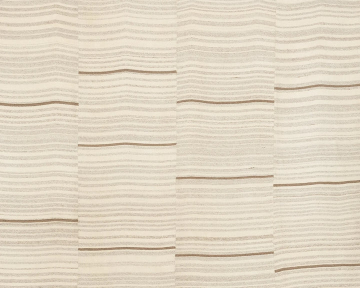 Beige Turkish Kilim Rug 9' 6" x 13' Flat-Weave | No. VR63073