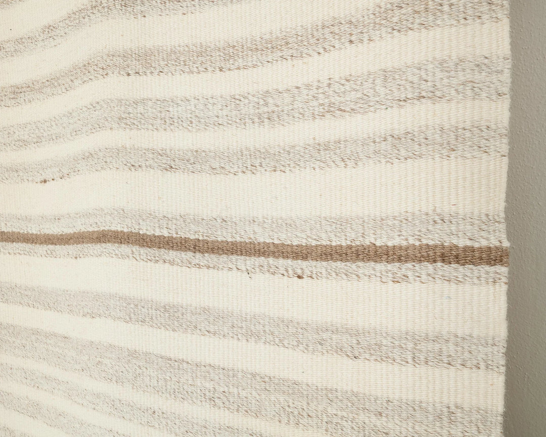Beige Turkish Kilim Rug 9' 6" x 13' Flat-Weave | No. VR63073