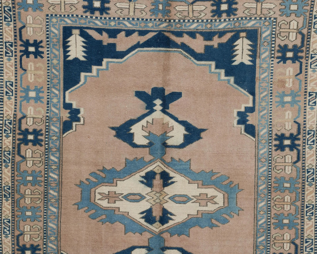 Multicolor Turkish Oushak Rug 7' 3" x 5' 7" Hand-Knotted | No. VR63092