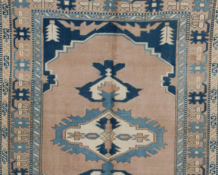 Multicolor Turkish Oushak Rug 7' 3" x 5' 7" Hand-Knotted | No. VR63092