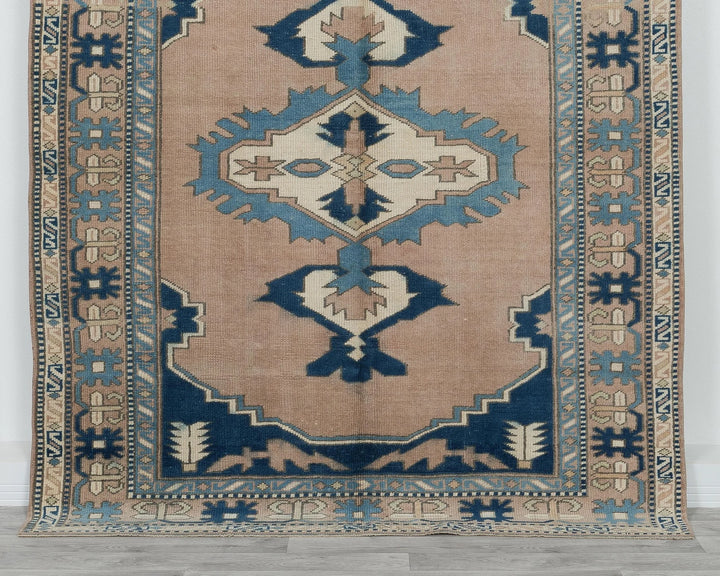 Multicolor Turkish Oushak Rug 7' 3" x 5' 7" Hand-Knotted | No. VR63092