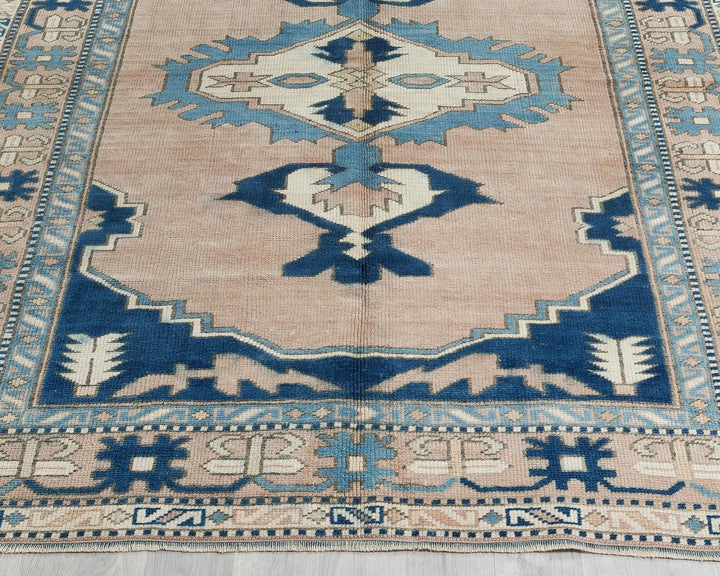 Multicolor Turkish Oushak Rug 7' 3" x 5' 7" Hand-Knotted | No. VR63092