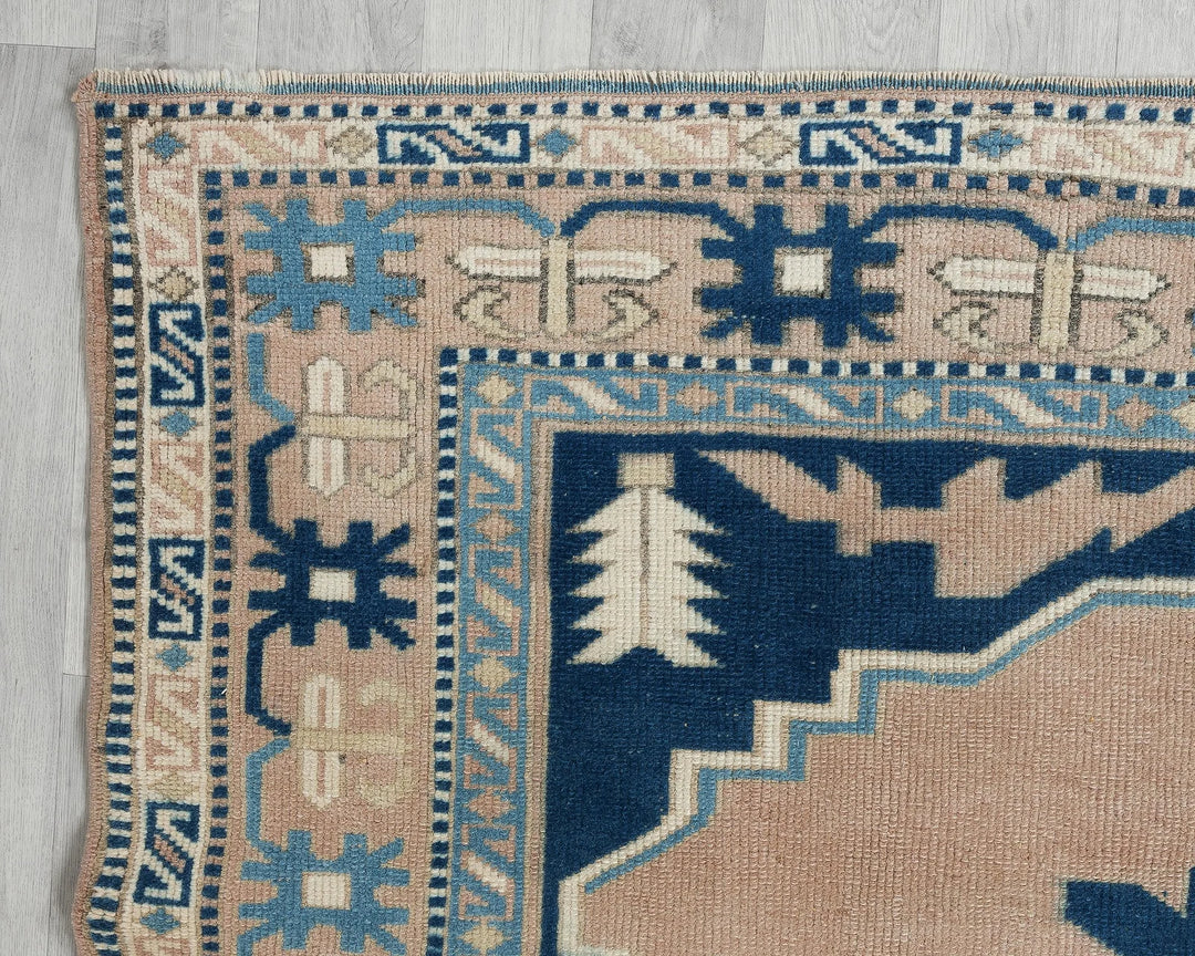 Multicolor Turkish Oushak Rug 7' 3" x 5' 7" Hand-Knotted | No. VR63092