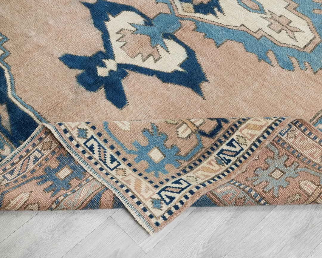 Multicolor Turkish Oushak Rug 7' 3" x 5' 7" Hand-Knotted | No. VR63092