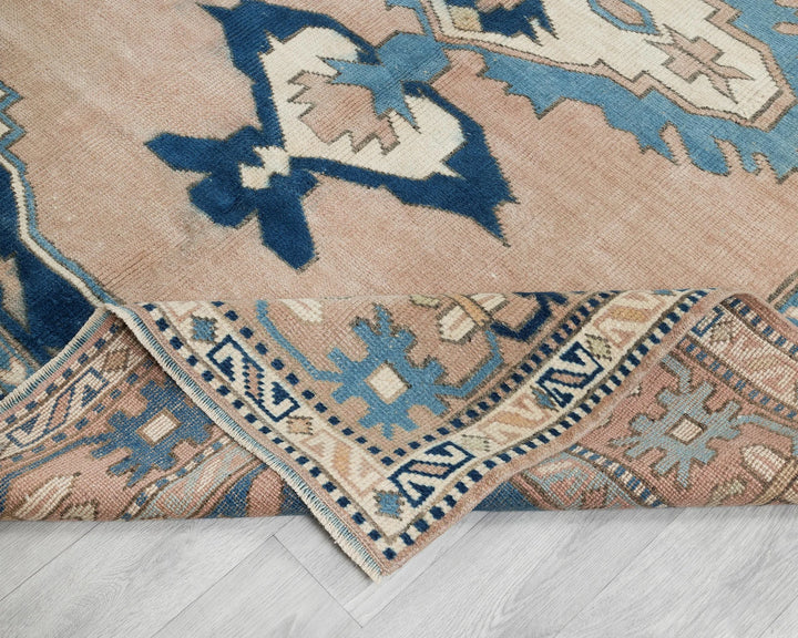 Multicolor Turkish Oushak Rug 7' 3" x 5' 7" Hand-Knotted | No. VR63092