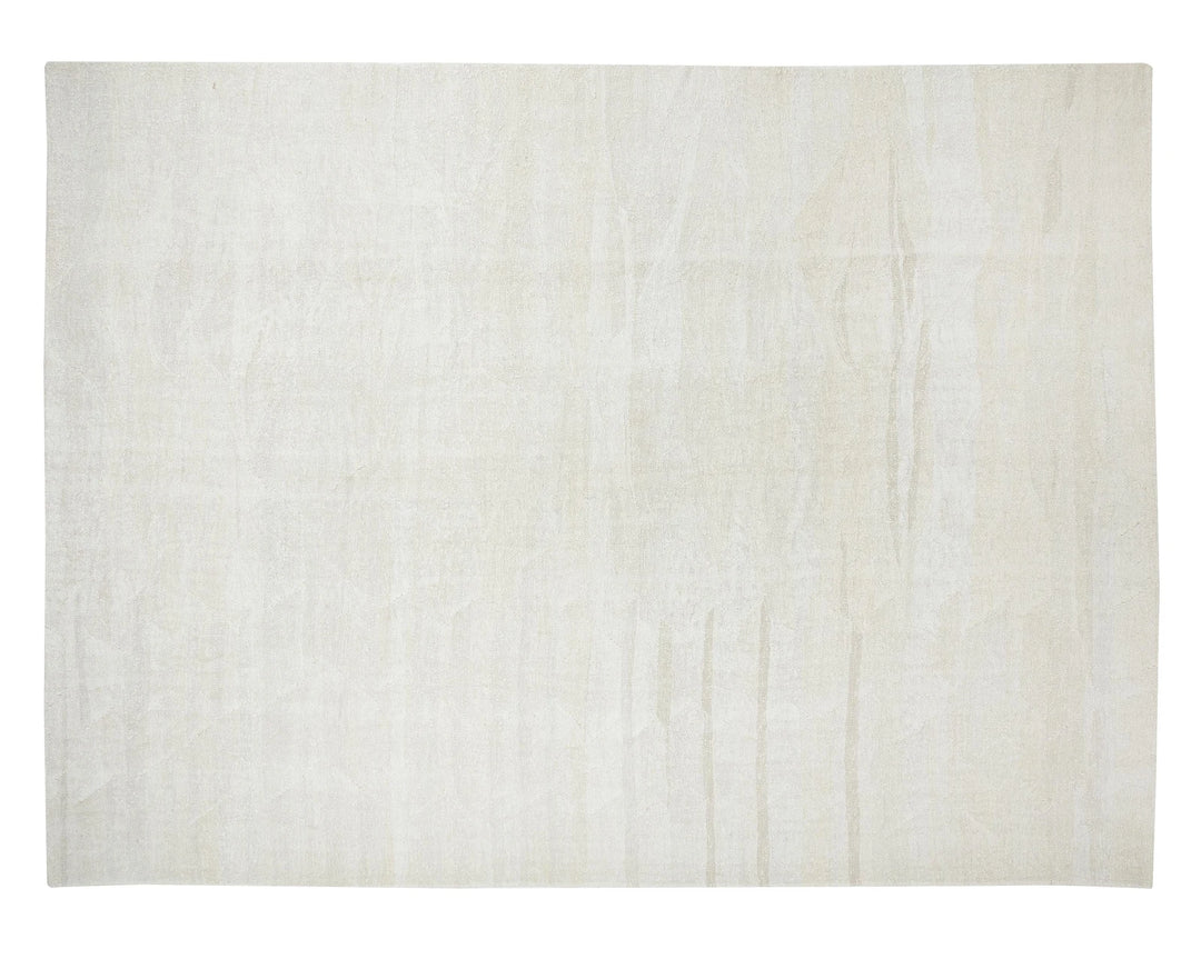 White Turkish Kilim Rug 9' 6" x 12' 4" Flat-Weave | No. VR63154