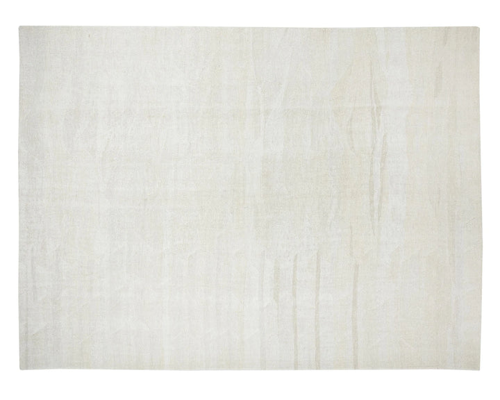 White Turkish Kilim Rug 9' 6" x 12' 4" Flat-Weave | No. VR63154