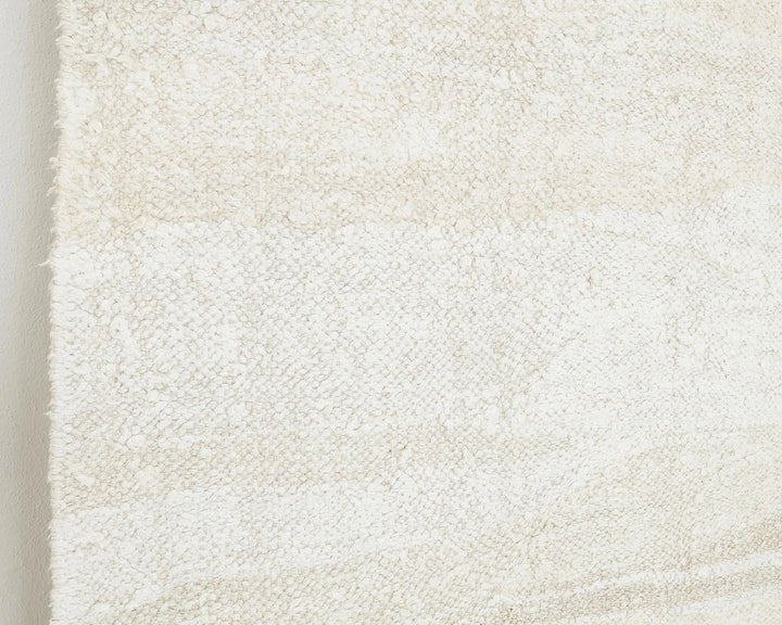White Turkish Kilim Rug 9' 6" x 12' 4" Flat-Weave | No. VR63154