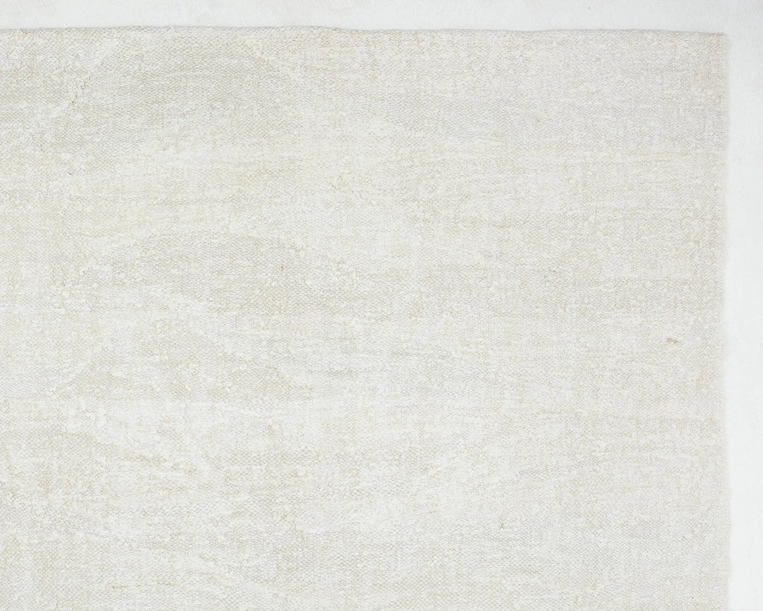 White Turkish Kilim Rug 9' 6" x 12' 4" Flat-Weave | No. VR63154