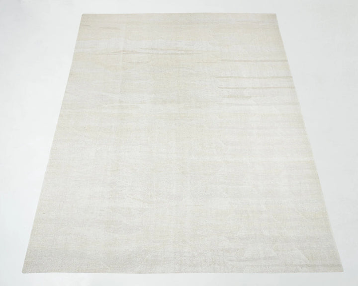 White Turkish Kilim Rug 9' 6" x 12' 4" Flat-Weave | No. VR63154