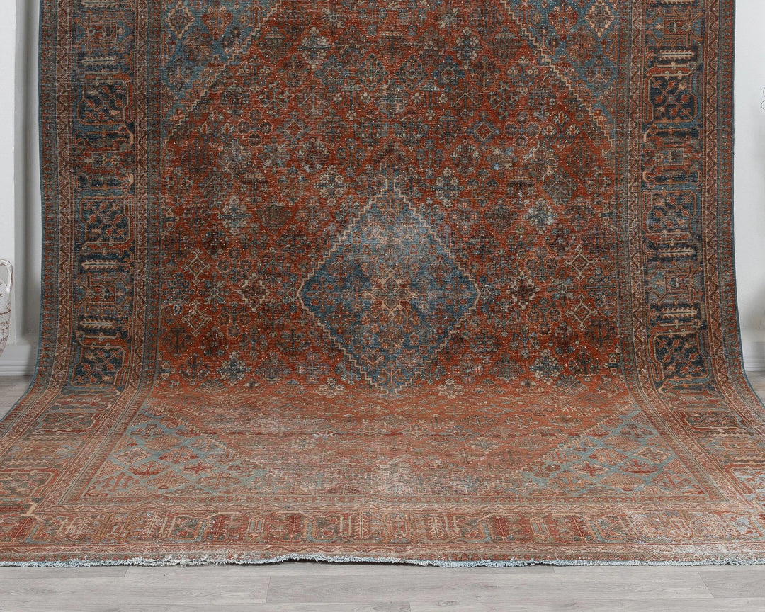 Multicolor Turkish Oushak Rug 8'6" x 11'3" Hand-Knotted | No. VR63191