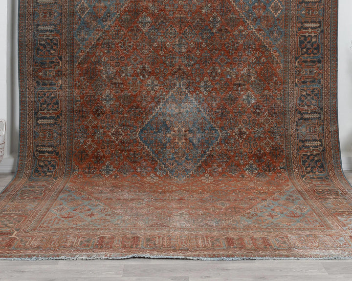 Multicolor Turkish Oushak Rug 8'6" x 11'3" Hand-Knotted | No. VR63191