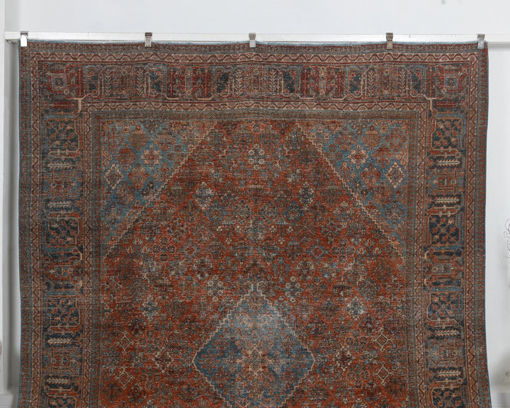Multicolor Turkish Oushak Rug 8'6" x 11'3" Hand-Knotted | No. VR63191