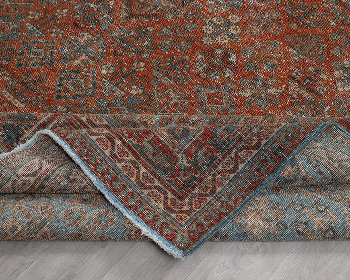 Multicolor Turkish Oushak Rug 8'6" x 11'3" Hand-Knotted | No. VR63191