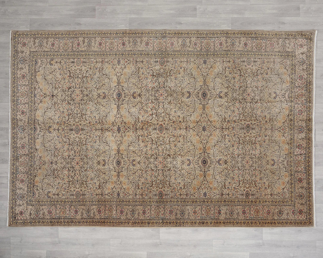 Multicolor Turkish Oushak Rug 6'7" x 9'9" Hand-Knotted | No. VR63262