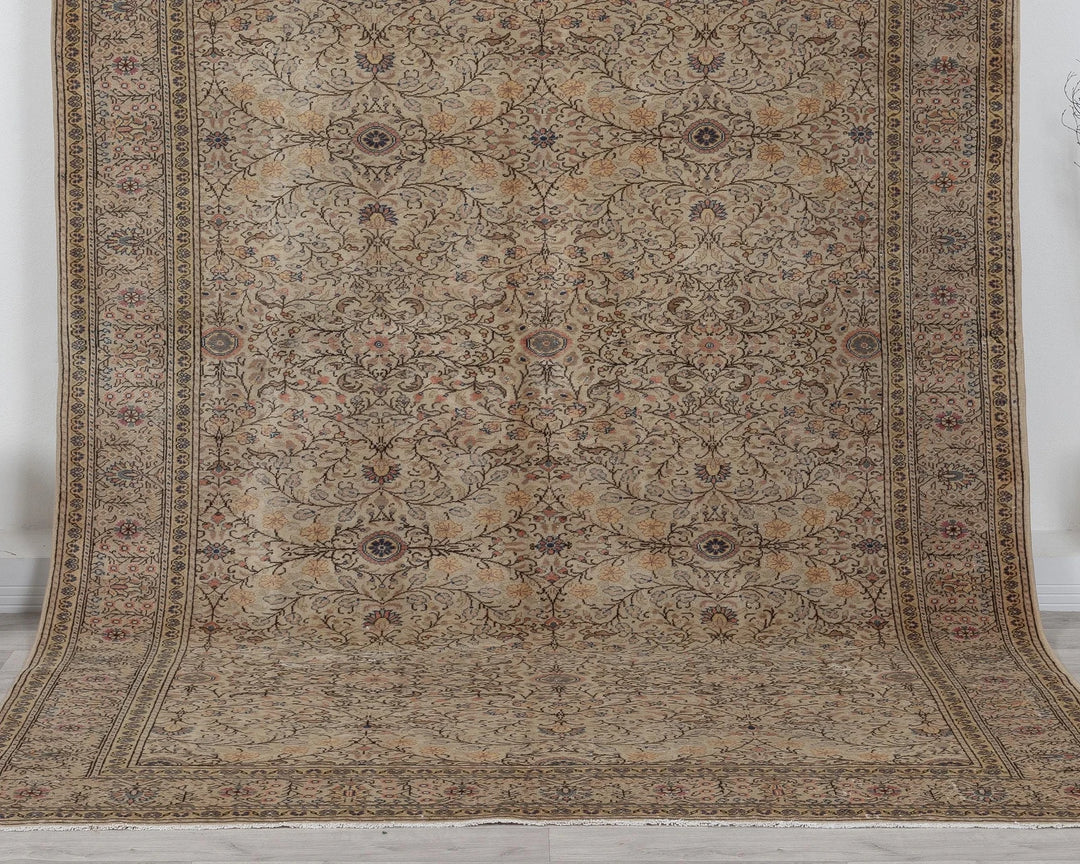 Multicolor Turkish Oushak Rug 6'7" x 9'9" Hand-Knotted | No. VR63262