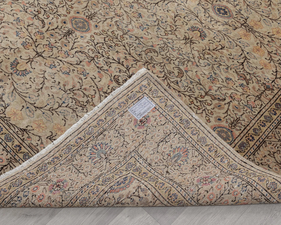 Multicolor Turkish Oushak Rug 6'7" x 9'9" Hand-Knotted | No. VR63262