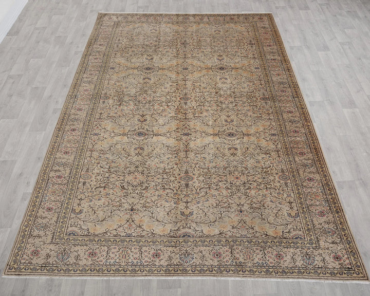 Multicolor Turkish Oushak Rug 6'7" x 9'9" Hand-Knotted | No. VR63262
