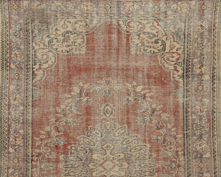 Multicolor Turkish Oushak Rug 6' x 9' Hand-Knotted | No. VR63603
