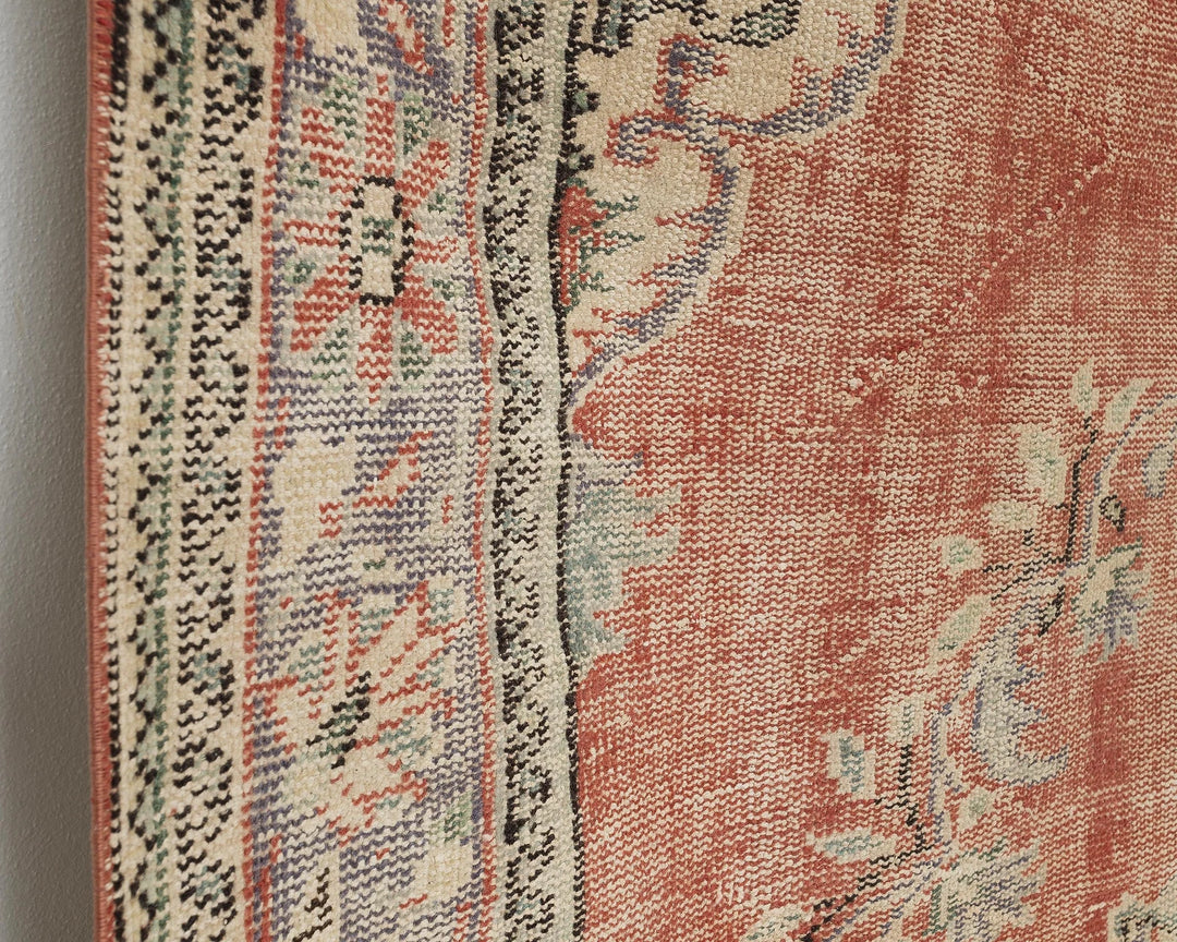 Multicolor Turkish Oushak Rug 6' x 9' Hand-Knotted | No. VR63603