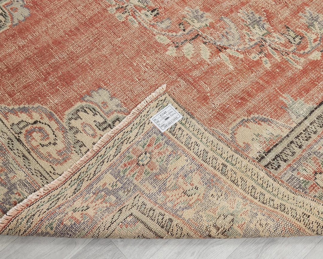 Multicolor Turkish Oushak Rug 6' x 9' Hand-Knotted | No. VR63603