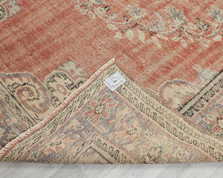 Multicolor Turkish Oushak Rug 6' x 9' Hand-Knotted | No. VR63603
