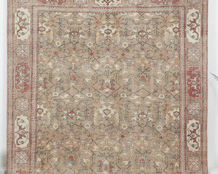 Multicolor Turkish Oushak Rug 6' 9" x 10' 1" Hand-Knotted | No. VR63622