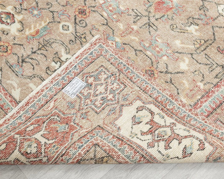 Multicolor Turkish Oushak Rug 6' 9" x 10' 1" Hand-Knotted | No. VR63622