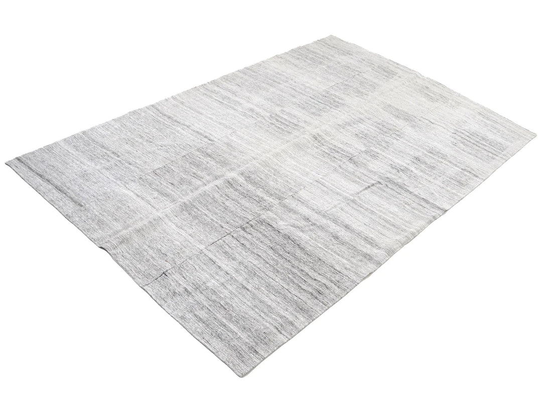 Gray Kilim Rug 6' 4" x 9' 8" | No. VR63739