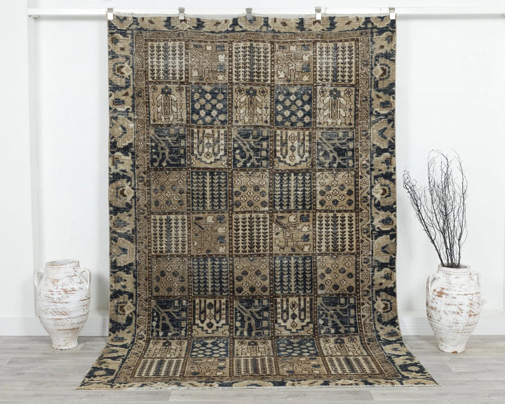 Multicolor Turkish Oushak Rug 6' 1" x 9' Hand-Knotted | No. VR63756