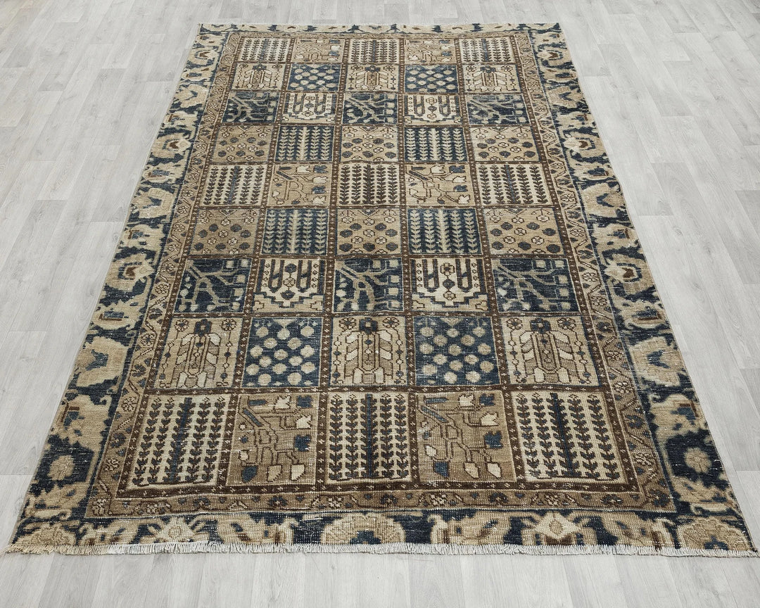 Multicolor Turkish Oushak Rug 6' 1" x 9' Hand-Knotted | No. VR63756