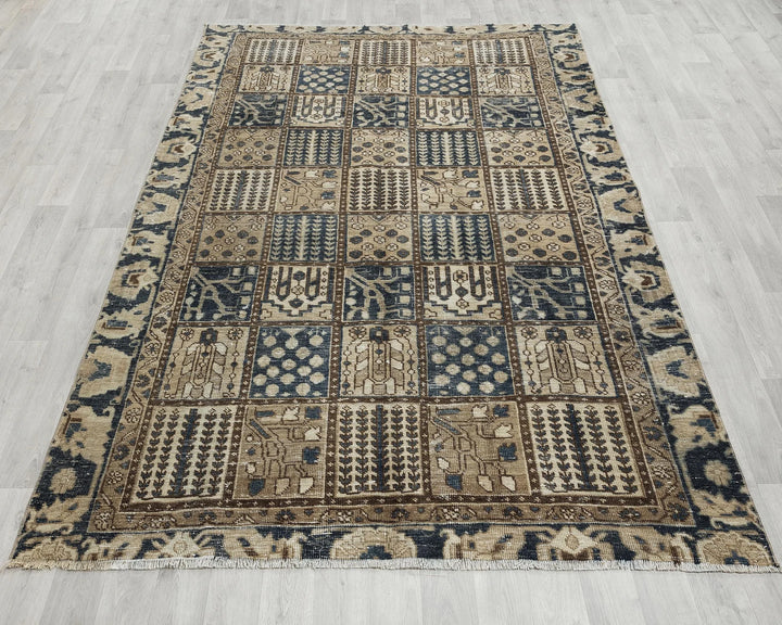 Multicolor Turkish Oushak Rug 6' 1" x 9' Hand-Knotted | No. VR63756